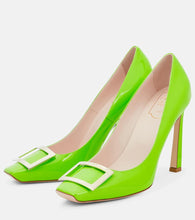 Roger Vivier Belle Vivier patent leather platform pumps
