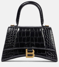 Balenciaga Hourglass XS croc-effect leather crossbody bag. Shop Balenciaga Shoulder Bags for women now.