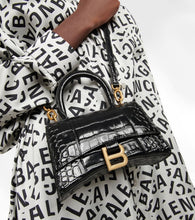 Balenciaga Hourglass XS croc-effect leather crossbody bag