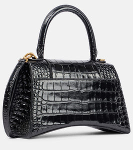 Balenciaga Hourglass XS croc-effect leather crossbody bag