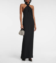 Taller Marmo Diablo halterneck crêpe maxi dress