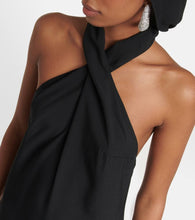 Taller Marmo Diablo halterneck crêpe maxi dress