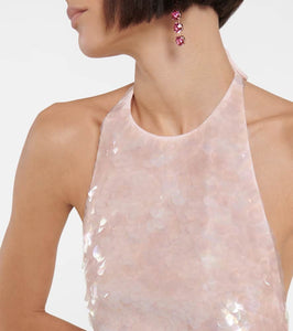 David Koma Gradient sequin minidress