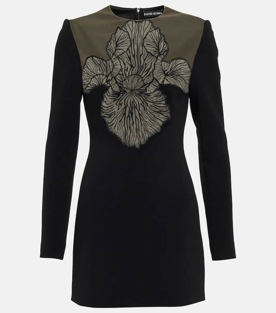 David Koma Macramé-detail minidress