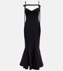 The Attico Beath jersey midi dress