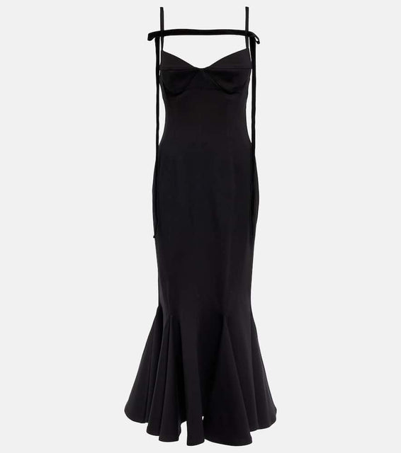 The Attico Beath jersey midi dress