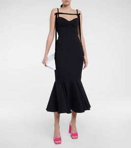 The Attico Beath jersey midi dress