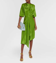 Victoria Beckham Cape sleeve cutout midi dress