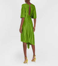 Victoria Beckham Cape sleeve cutout midi dress