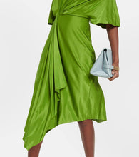 Victoria Beckham Cape sleeve cutout midi dress
