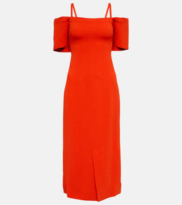 Victoria Beckham Off-shoulder cady midi dress