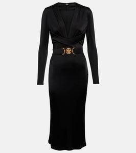 Versace Medusa Biggie hooded midi dress