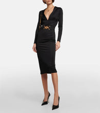 Versace Medusa Biggie hooded midi dress