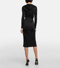 Versace Medusa Biggie hooded midi dress