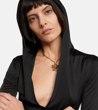Versace Medusa Biggie hooded midi dress