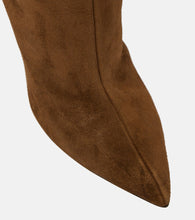 Paris Texas Fringed embellished suede knee-high boots