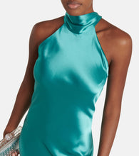 Galvan Sienna satin midi dress