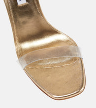 Aquazzura Aura Plexi 105 embellished sandals