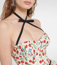 Carolina Herrera Printed cotton-blend minidress