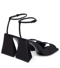 The Attico Piper satin slingback sandals