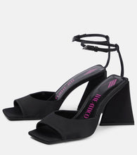 The Attico Piper satin slingback sandals