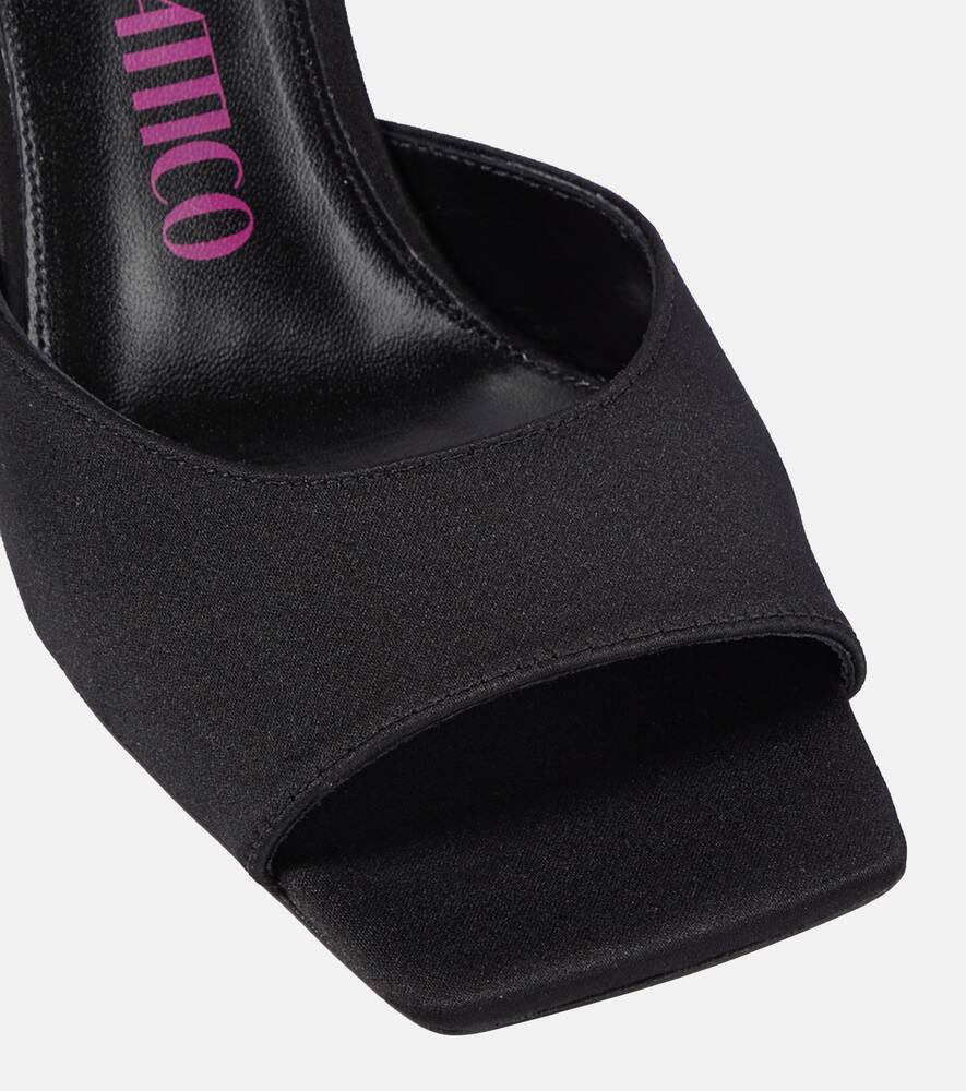 The Attico Piper satin slingback sandals