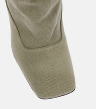 The Attico Sienna canvas knee-high boots