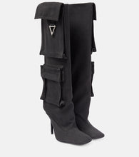 The Attico Sienna canvas knee-high boots - Attico Sienna帆布过膝长靴