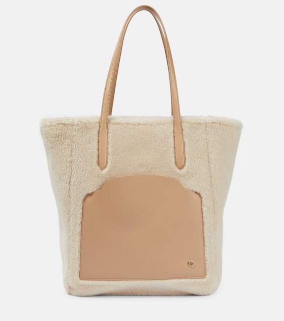 Loro Piana Sesia Large shearling tote bag. Shop Loro Piana Tote Bags for women now.