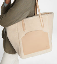 Loro Piana Sesia Large shearling tote bag
