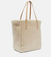 Loro Piana Sesia Large shearling tote bag