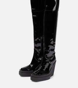 Gia Borghini Gia 31 patent leather over-the-knee boots