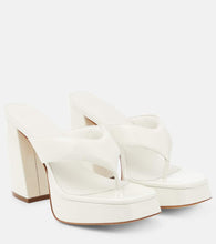Gia Borghini Patent leather platform sandals