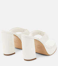 Gia Borghini Patent leather platform sandals
