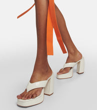 Gia Borghini Patent leather platform sandals
