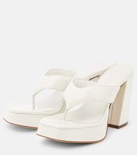Gia Borghini Patent leather platform sandals