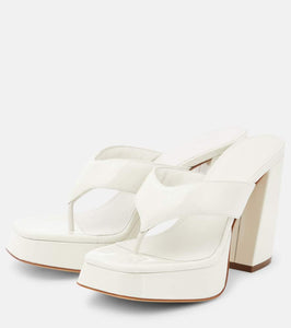 Gia Borghini Patent leather platform sandals