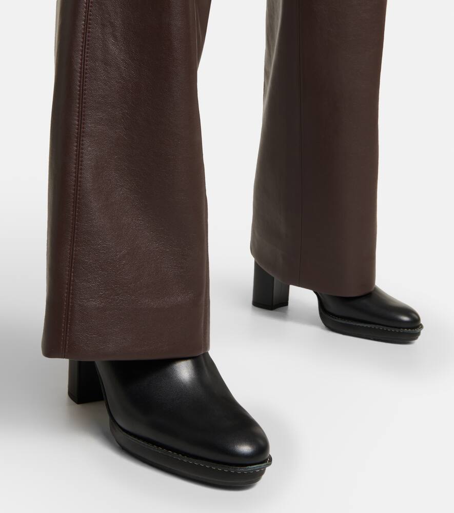 Max Mara Clos leather slingback pumps
