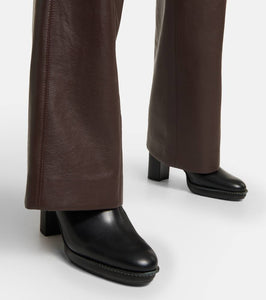 Max Mara Clos leather slingback pumps