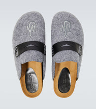 JW Anderson Leather-trimmed slippers