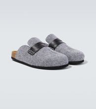 JW Anderson Leather-trimmed slippers