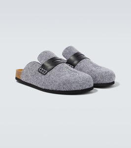 JW Anderson Leather-trimmed slippers