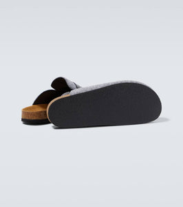 JW Anderson Leather-trimmed slippers