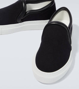 JW Anderson Leather-trimmed low-top sneakers