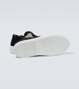 JW Anderson Leather-trimmed low-top sneakers