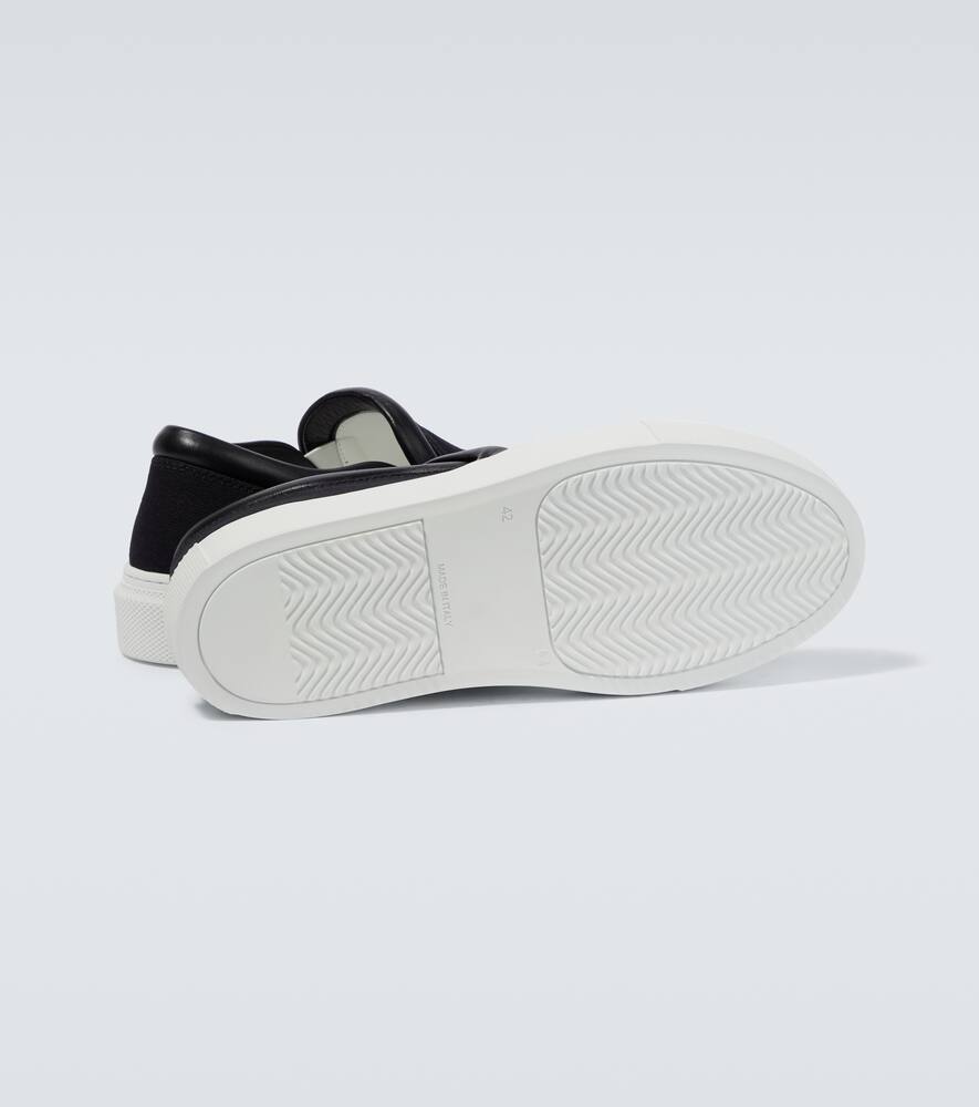 JW Anderson Leather-trimmed low-top sneakers