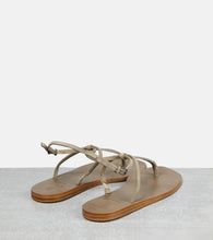 Brunello Cucinelli Embellished suede thong sandals