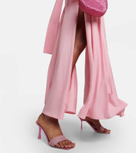 Magda Butrym Embellished leather-trimmed PVC mules