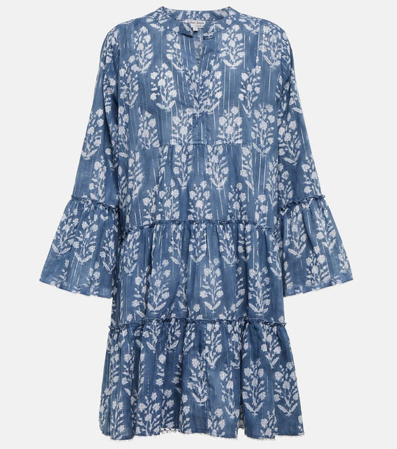 Juliet Dunn Floral cotton-blend minidress