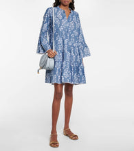 Juliet Dunn Floral cotton-blend minidress
